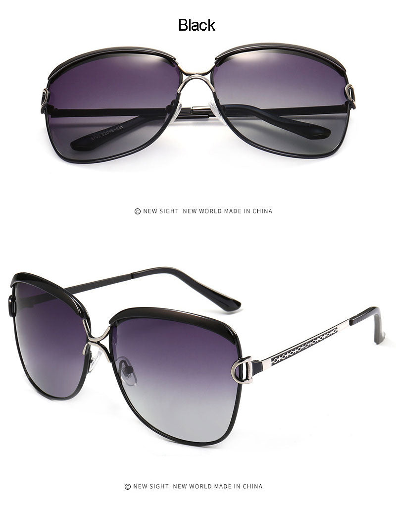 Reven Jate Women Sunwear 8702 Woman Sunglasses Frame Polarized Gradient Tinted Lenses Polarize Sun Frame Sunglasses Reven Jate