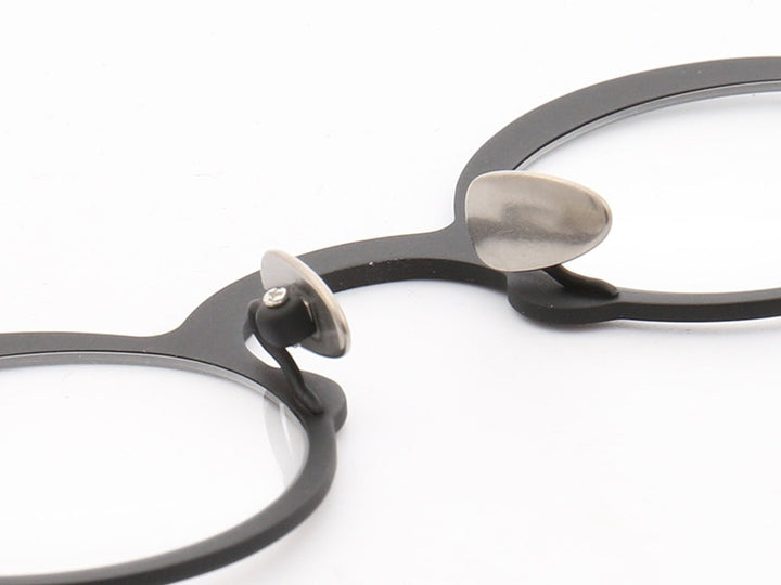 Muzz Unisex Full Rim Round Titanium Frame Eyeglasses T7023 Full Rim Muzz
