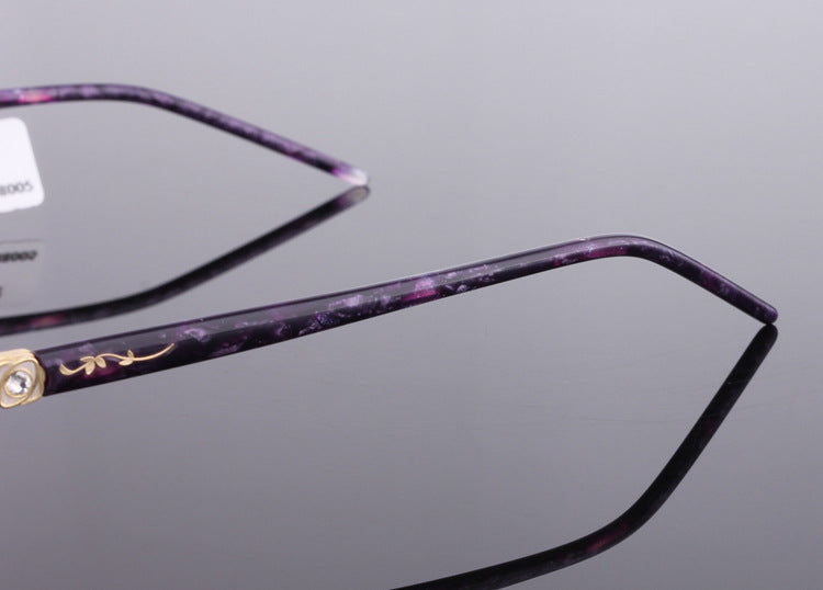 Reven Jate Unisex Rimless Rectangle Titanium Eyeglasses 88005 Rimless Reven Jate