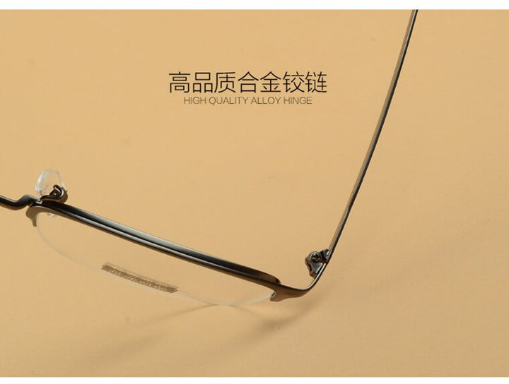 Unisex Semi Rim Alloy Frame Eyeglasses D805 Semi Rim Bclear