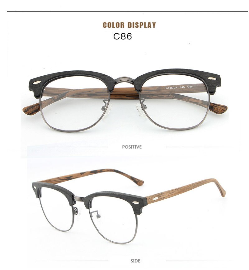Reven Jate Unisex Full Rim Oval Acetate Eyeglasses Hb027 Full Rim Reven Jate