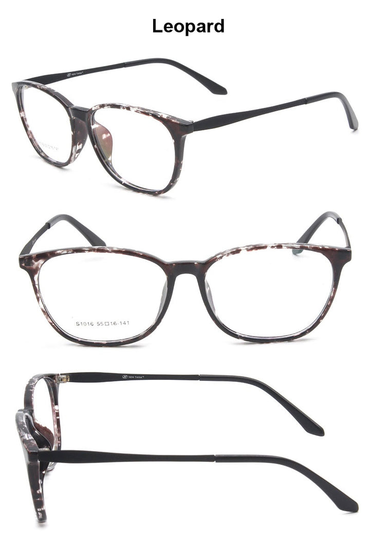 Reven Jate Unisex Full Rim Square Acetate Eyeglasses S1016 Full Rim Reven Jate