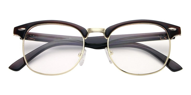 Hdcrafter Unisex Full Rim Round Acetate Frame Eyeglasses L8056 Full Rim Hdcrafter Eyeglasses