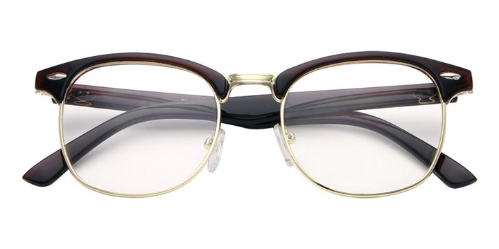 Hdcrafter Unisex Full Rim Round Acetate Frame Eyeglasses L8056 Full Rim Hdcrafter Eyeglasses