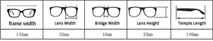 Hotony Men's Semi Rim Browline Titanium Frame Eyeglasses P8189 Semi Rim Hotony