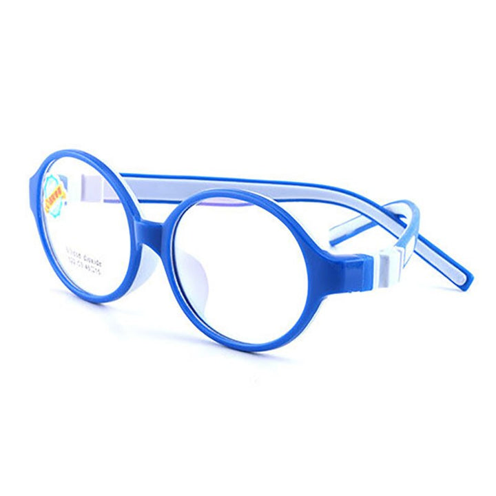 Reven Jate 522 Child Glasses Frame For Kids Eyeglasses Frame Flexible Frame Reven Jate Blue  