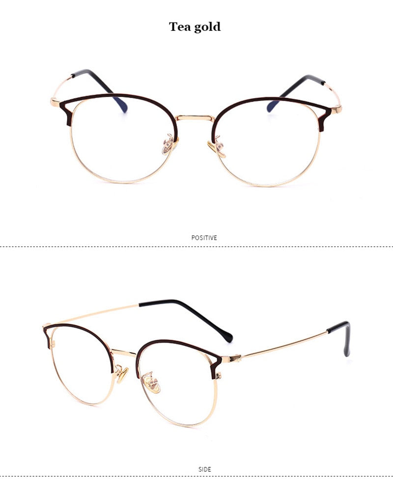 Hotochki Full Rim Cat Eye Alloy Frame Eyeglasses 9029 Full Rim Hotochki