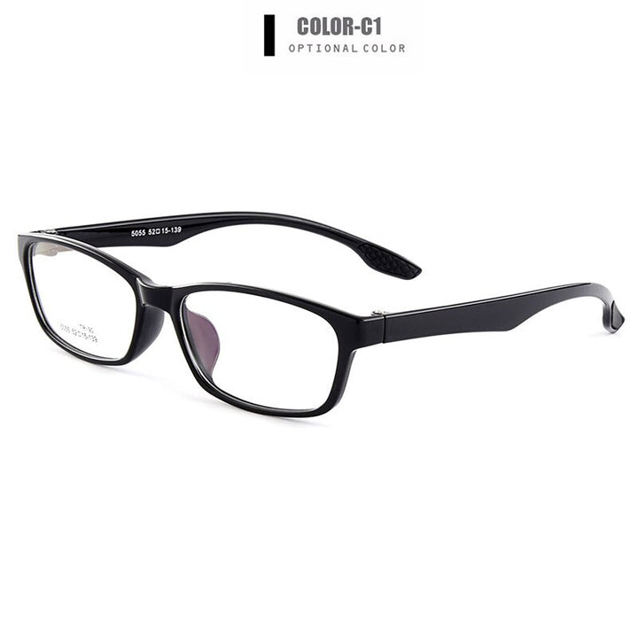 Unisex Eyeglasses Ultra-Light Tr90 Rectangular 5 Colors M5055 Frame Gmei Optical C1  