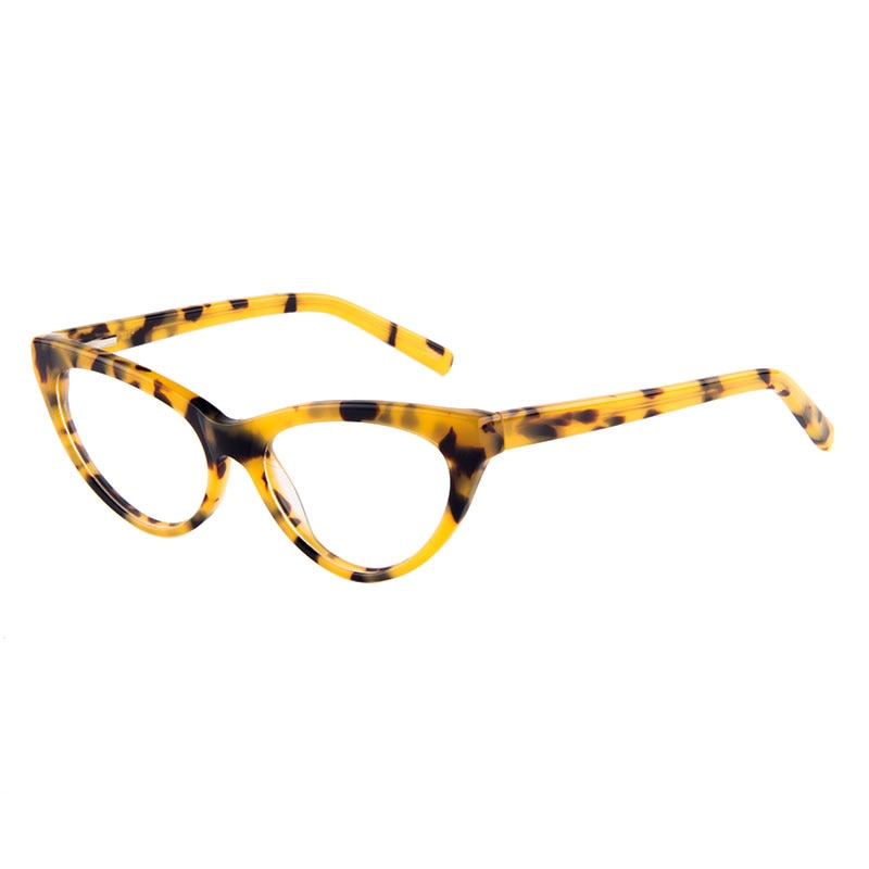 Gmei Women's Eyeglasses Cat-Eye Hypoallergenic Acetate Full Rim T8097 Full Rim Gmei Optical Default Title