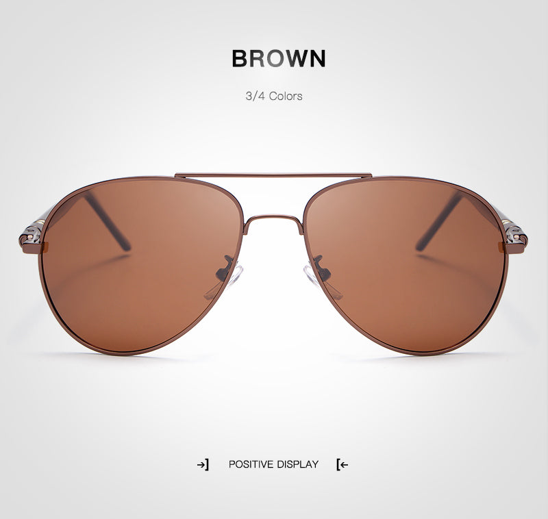 Hdcrafter Unisex Full Rim Double Bridge Oval Alloy Frame Polarized Sunglasses Le001 Sunglasses HdCrafter Sunglasses