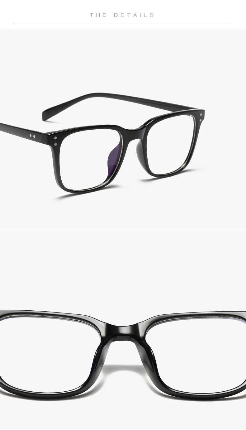 Hotochki Unisex Full Rim TR-90 Resin Square Acetate Frame Eyeglasses 5025 Full Rim Hotochki