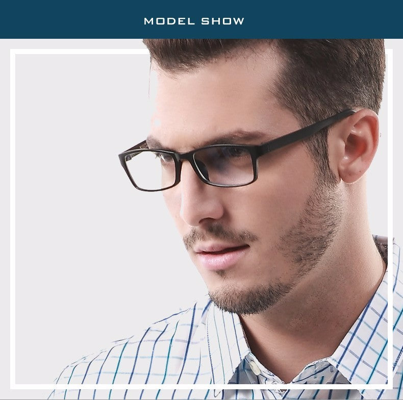 Reven Jate Unisex Full Rim Square Tr 90 Titanium Eyeglasses 1302 Full Rim Reven Jate