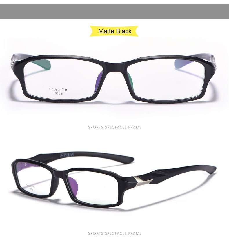 Hotochki Unisex Full Rim TR-90 Resin Frame Sport Eyeglasses 6059 Full Rim Hotochki