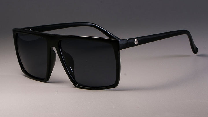 CCspace Unisex Full Rim Acetate Square Frame Steampunk Sunglasses Kulou Sunglasses CCspace Sunglasses black black