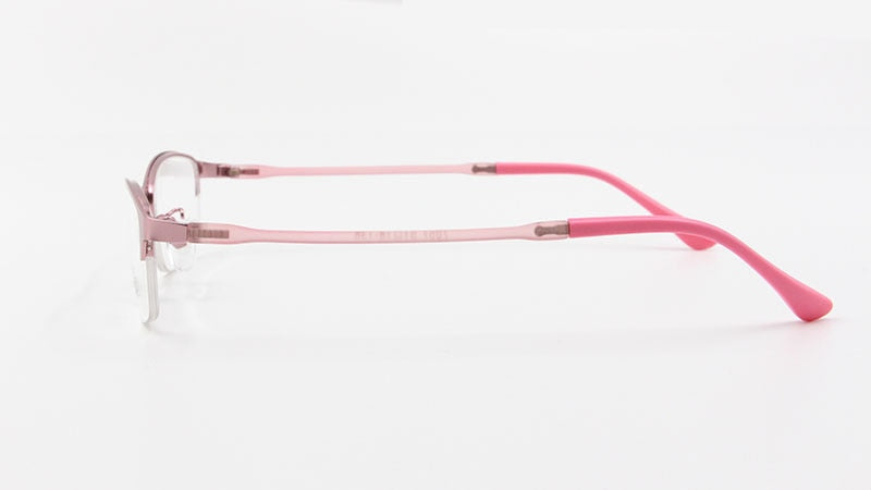 Women's Half Rim Alloy Frame Eyeglasses N7057 Semi Rim Bclear