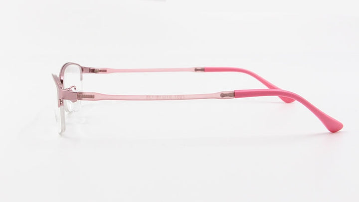 Women's Half Rim Alloy Frame Eyeglasses N7057 Semi Rim Bclear