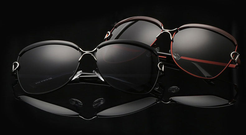 Reven Jate Women Sunwear 8702 Woman Sunglasses Frame Polarized Gradient Tinted Lenses Polarize Sun Frame Sunglasses Reven Jate