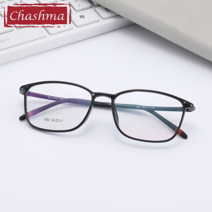 Chashma Ottica Unisex Full Rim Small Temple Round Square Tr 90 Titanium Eyeglasses 102 Full Rim Chashma Ottica