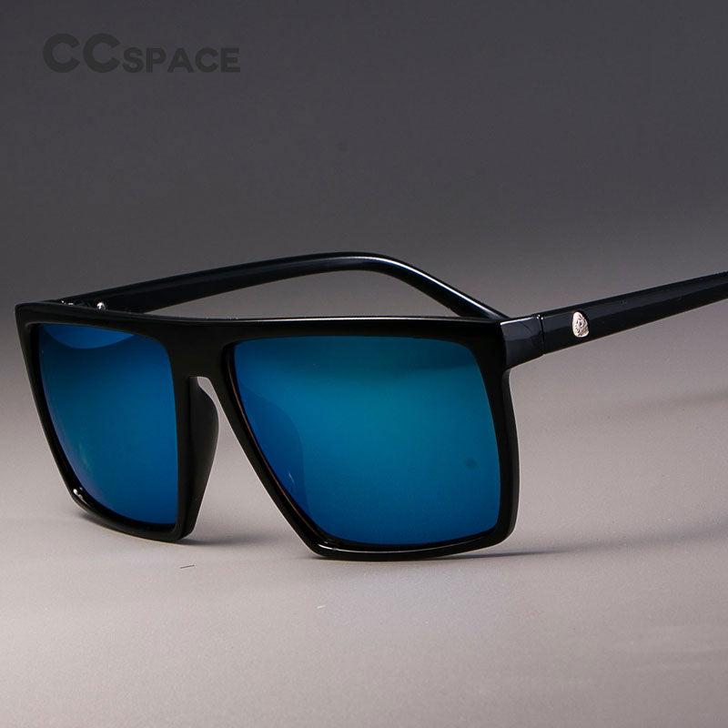 CCspace Unisex Full Rim Acetate Square Frame Steampunk Sunglasses Kulou Sunglasses CCspace Sunglasses