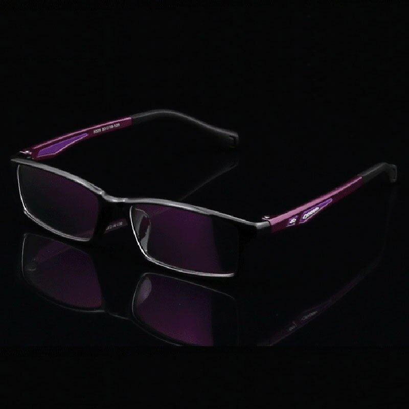 Hotochki Men's Full Rim Rectangular TR-90 Resin Sport Frame Eyeglasses 5025 Full Rim Hotochki Purple