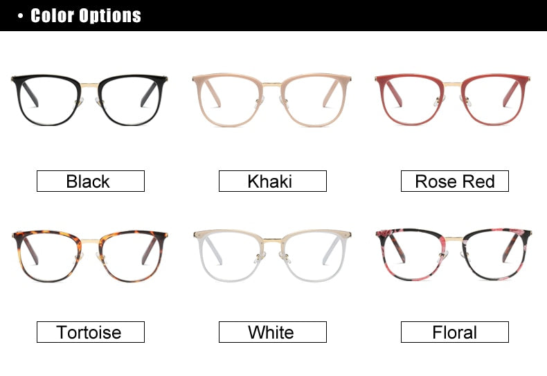 Ralferty Women's Full Rim Square Acetate Alloy Eyeglasses F92128 Full Rim Ralferty