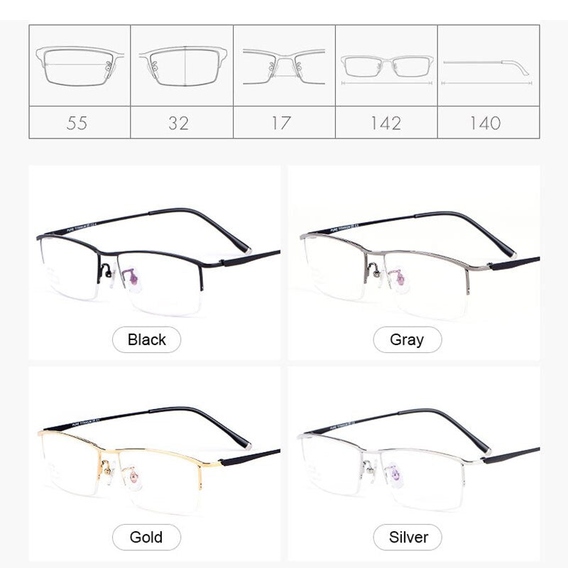 Hotochki Women' Full Rim Titanium Frame Eyeglasses J85148 Full Rim Hotochki