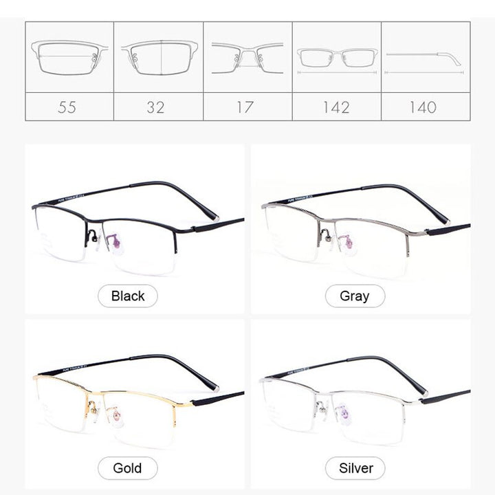 Hotochki Women' Full Rim Titanium Frame Eyeglasses J85148 Full Rim Hotochki