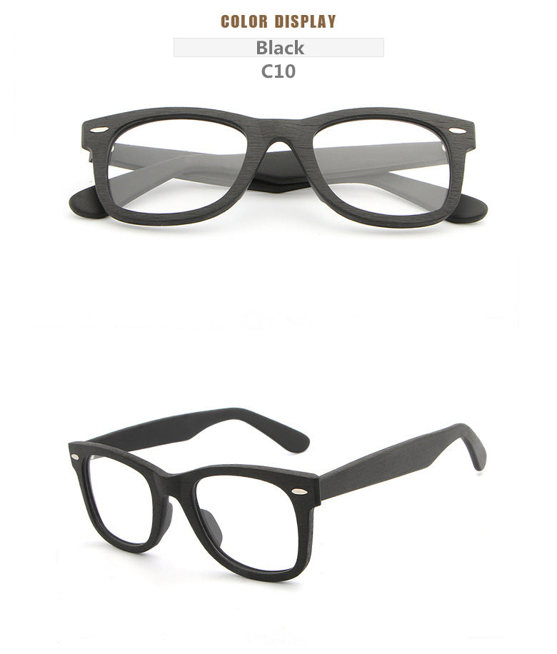 Hdcrafter Unisex Full Rim Square Round Wood Frame Eyeglasses Lhb031 Full Rim Hdcrafter Eyeglasses