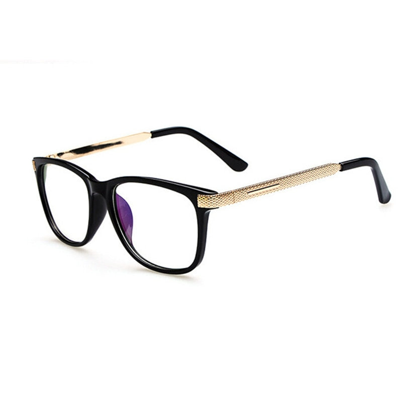 Kottdo Glasses Women Reading Eyeglasses Frame Men Square Glasses 0088 Full Rim Kottdo Bright black