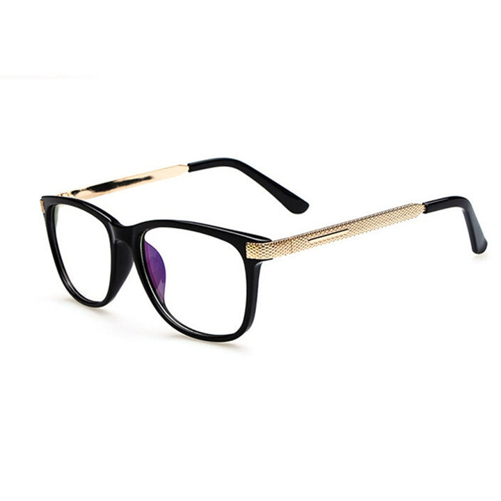 Kottdo Glasses Women Reading Eyeglasses Frame Men Square Glasses 0088 Full Rim Kottdo Bright black