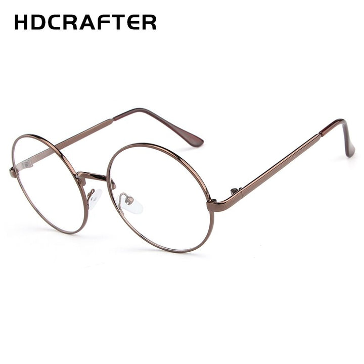 Hdcrafter Women's Full Rim Round Alloy Frame Eyeglasses Lx3048 Full Rim Hdcrafter Eyeglasses
