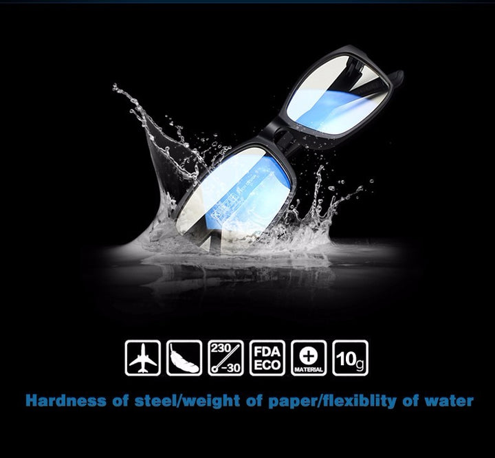 Reven Jate Unisex Full Rim Square Tr 90 Titanium Eyeglasses 1302 Full Rim Reven Jate