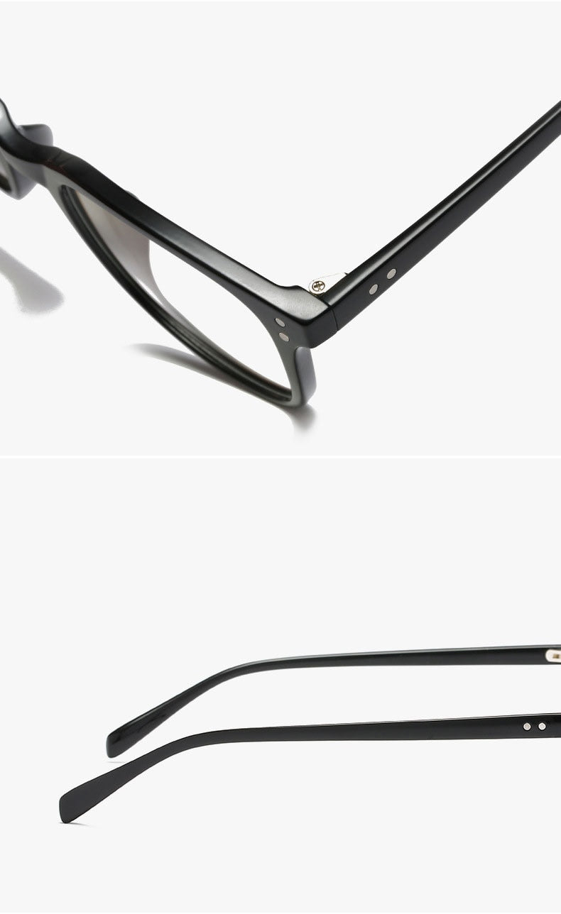 Hotochki Unisex Full Rim TR-90 Resin Square Acetate Frame Eyeglasses 5025 Full Rim Hotochki