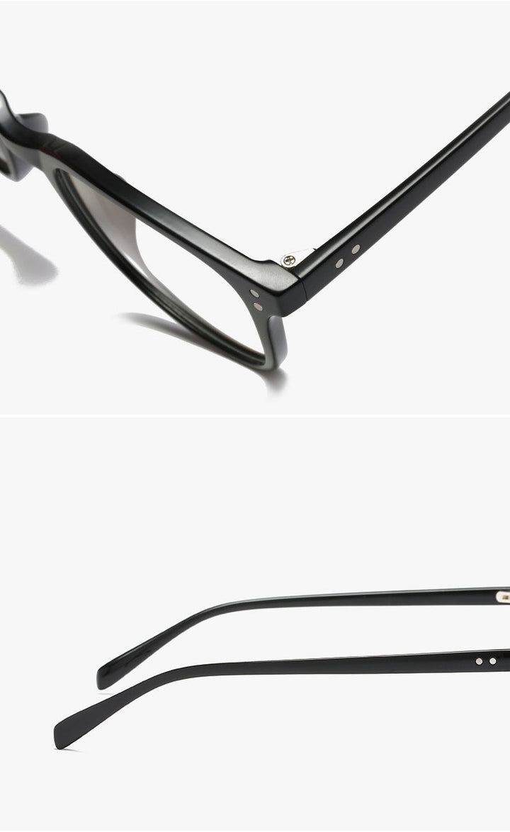 Hotochki Unisex Full Rim TR-90 Resin Square Acetate Frame Eyeglasses 5025 Full Rim Hotochki