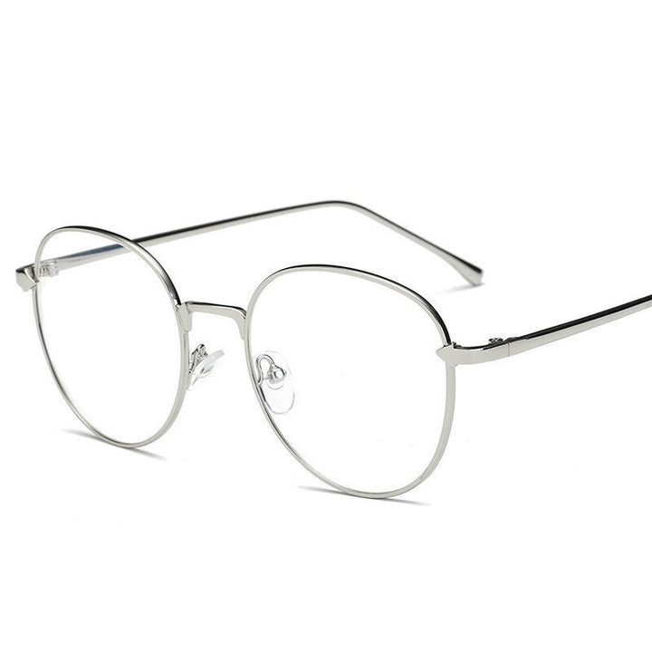 Brightzone Unisex Full Rim Round Aluminum Eyeglasses 26g Full Rim Brightzone