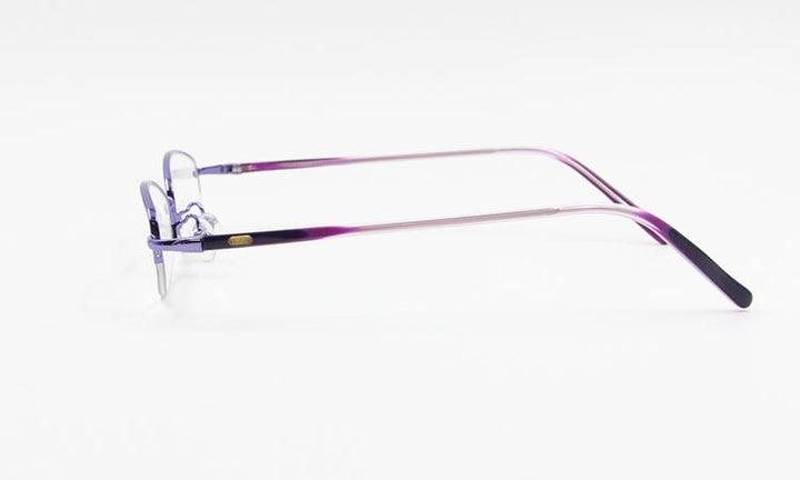 Women's Alloy Frame Semi Rim Eyeglasses 8102 Semi Rim Bclear