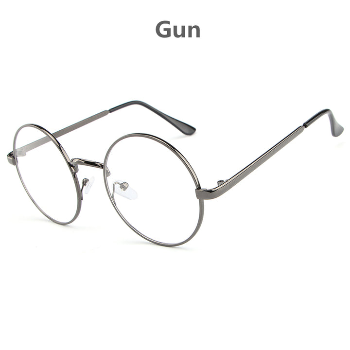Hdcrafter Women's Full Rim Round Alloy Frame Eyeglasses Lx3048 Full Rim Hdcrafter Eyeglasses