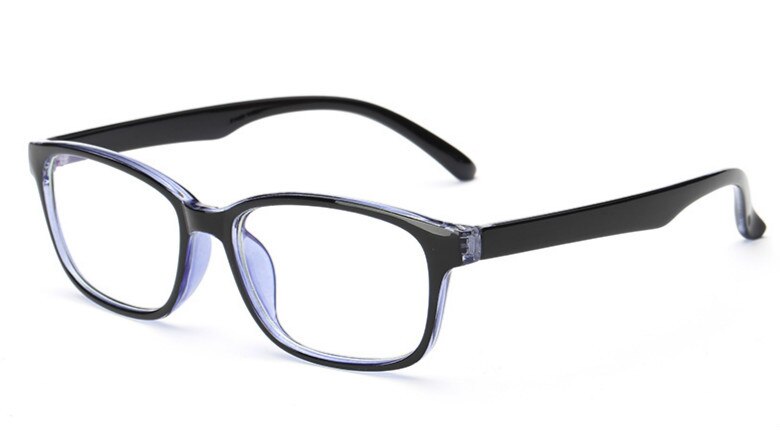 Brightzone Unisex Semi Rim Square Tr 90 Titanium Gaming Eyeglasses 5020 Semi Rim Brightzone BlackBlue Clear