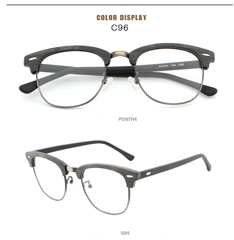 Reven Jate Unisex Full Rim Oval Acetate Eyeglasses Hb027 Full Rim Reven Jate