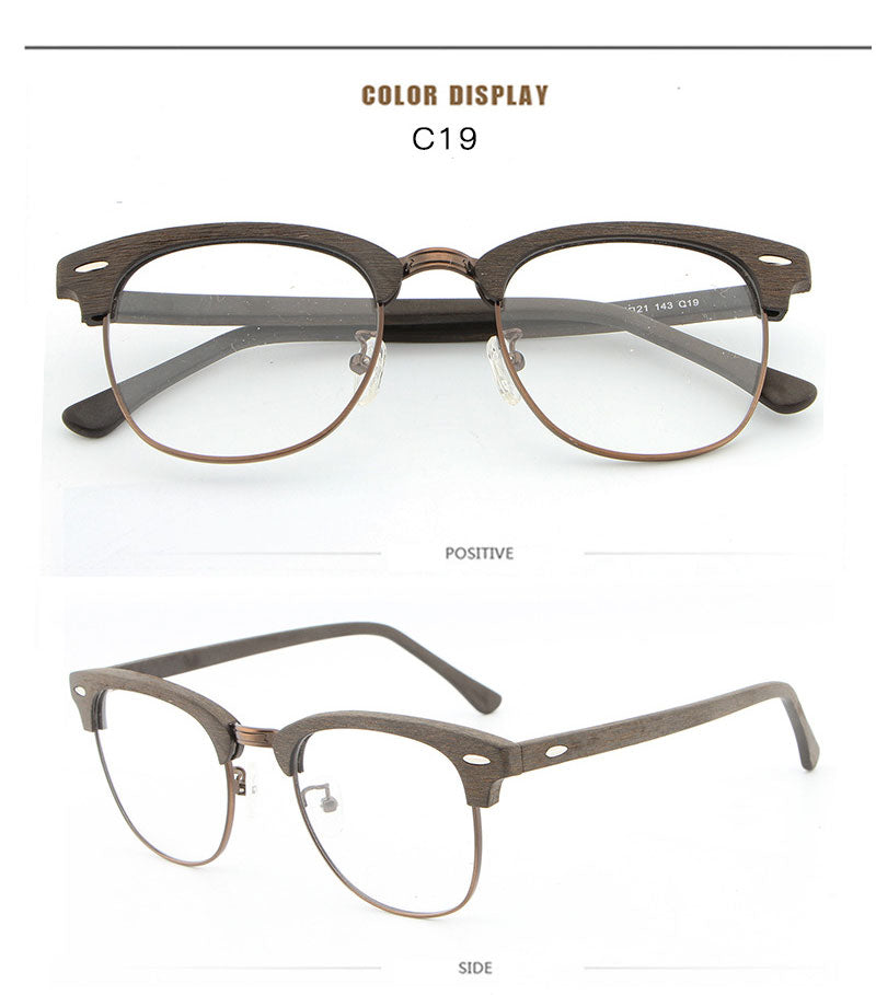 Reven Jate Unisex Full Rim Oval Acetate Eyeglasses Hb027 Full Rim Reven Jate