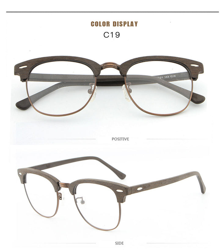 Reven Jate Unisex Full Rim Oval Acetate Eyeglasses Hb027 Full Rim Reven Jate