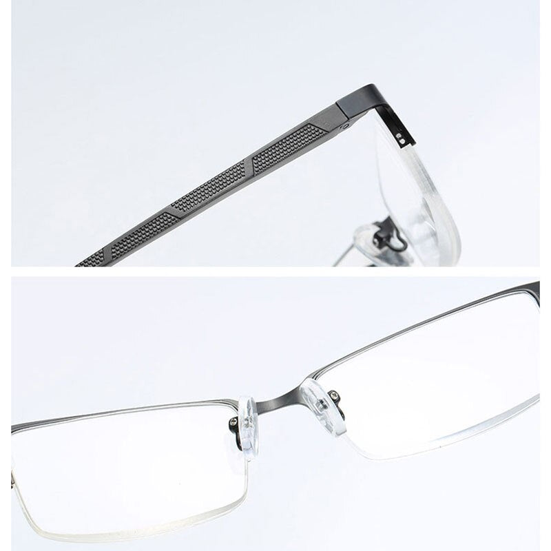 Hotochki Unisex Semi Rim Alloy Frame Non Spherical Lens Reading Glasses Xm073 Reading Glasses Hotochki