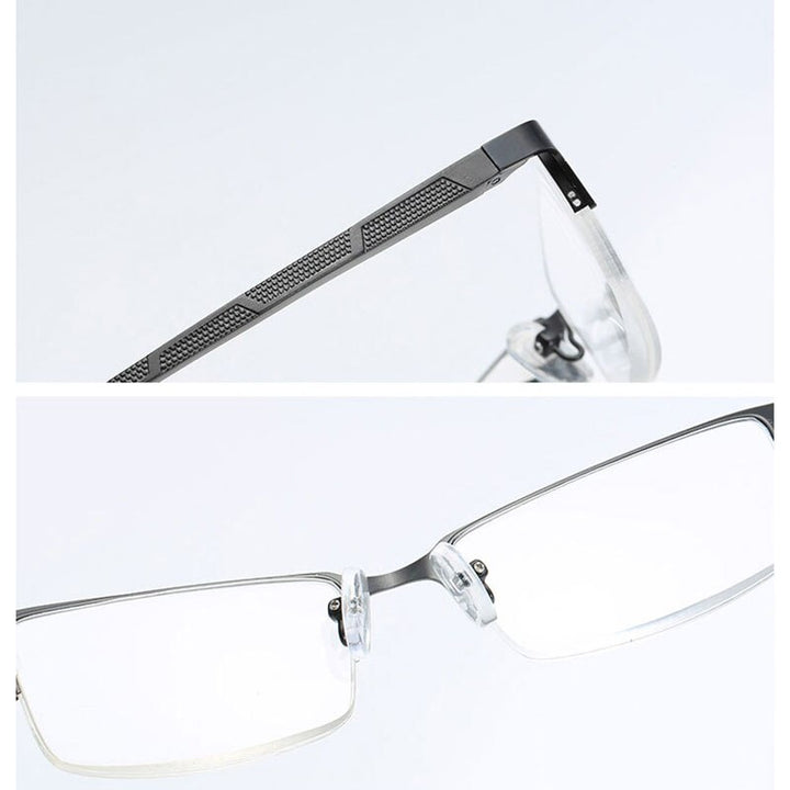Hotochki Unisex Semi Rim Alloy Frame Non Spherical Lens Reading Glasses Xm073 Reading Glasses Hotochki