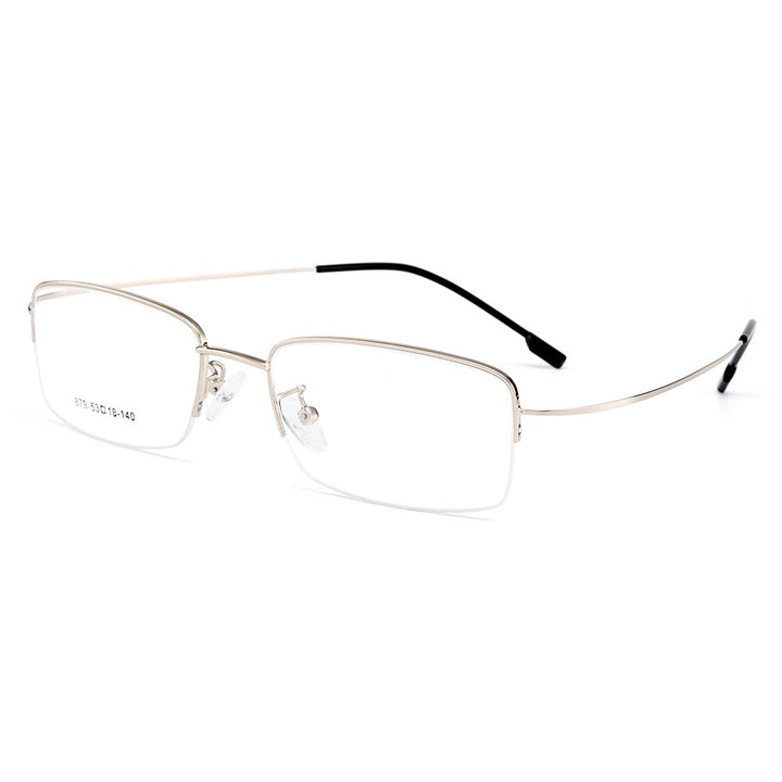 Gmei Men's Eyeglasses Semi Rim Memory Titanium Alloy Y879 Semi Rim Gmei Optical