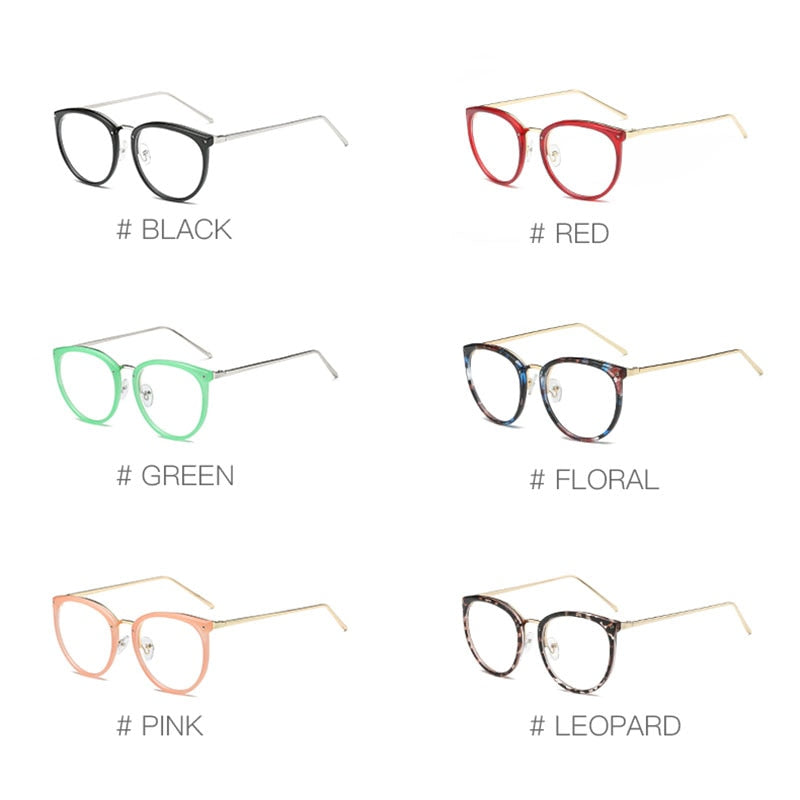 Hotochki Women's Full Rim Cat Eye Alloy PC Frame Eyeglasses 5969 Full Rim Hotochki
