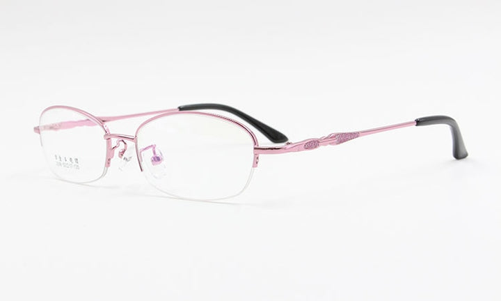 Women's Alloy Frame Semi Rim Eyeglasses 2039 Semi Rim Bclear