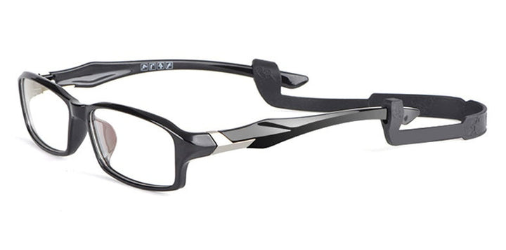 Reven Jate Unisex Full Rim Square Acetate Eyeglasses R6059 Full Rim Reven Jate