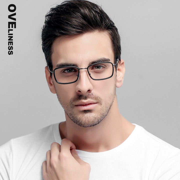 Oveliness Unisex Full Rim Square Alloy Eyeglasses 0037 Full Rim Oveliness