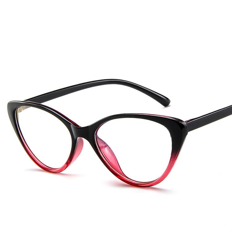 Brightzone Women's Full Rim Cat Eye Acetate Eyeglasses C885 Full Rim Brightzone Gradient