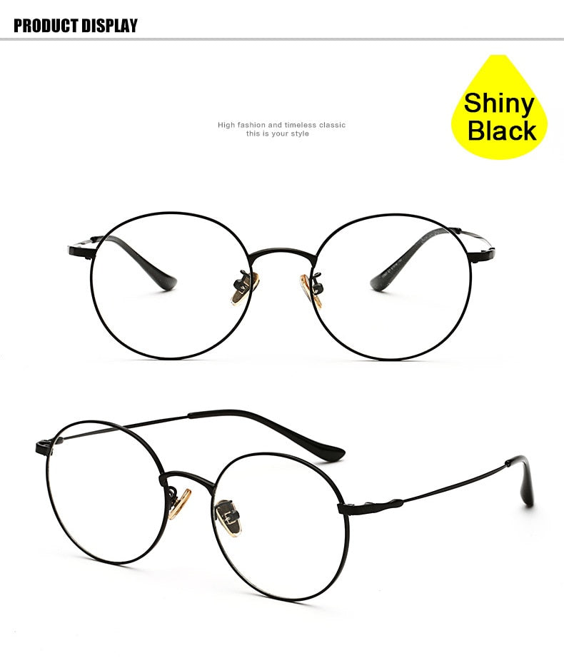 Hotochki Unisex Full Rim Round Alloy Frame Eyeglasses 77507 Full Rim Hotochki